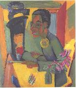 Ernst Ludwig Kirchner The painter - selfportrait oil painting on canvas